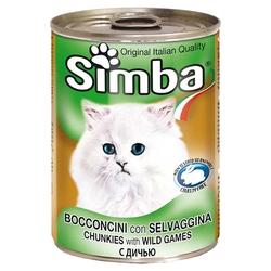 Պահածոյացված կեր կատուների  համար '' Simba''  415գ